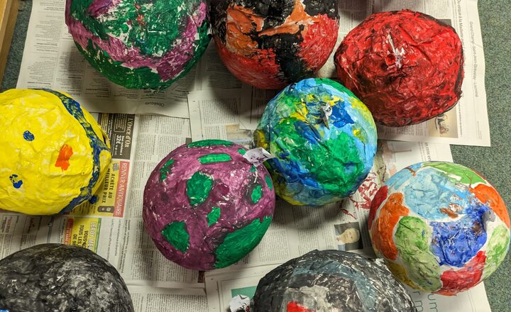 Image of Year 5 - Papier Mache Planets